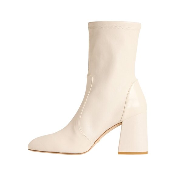 Stuart Weitzman Made in Spain Flareblock 85 Stretch Boots - Leather (For Women) - Picture 3 of 5